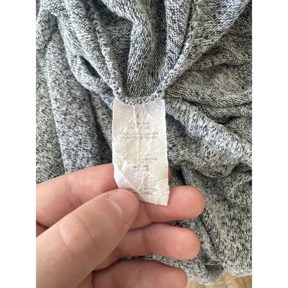 Green Envelope Los Angeles Cowl Neck Sweater Heather Gray Drawstring Waist Large - Picture 4 of 4